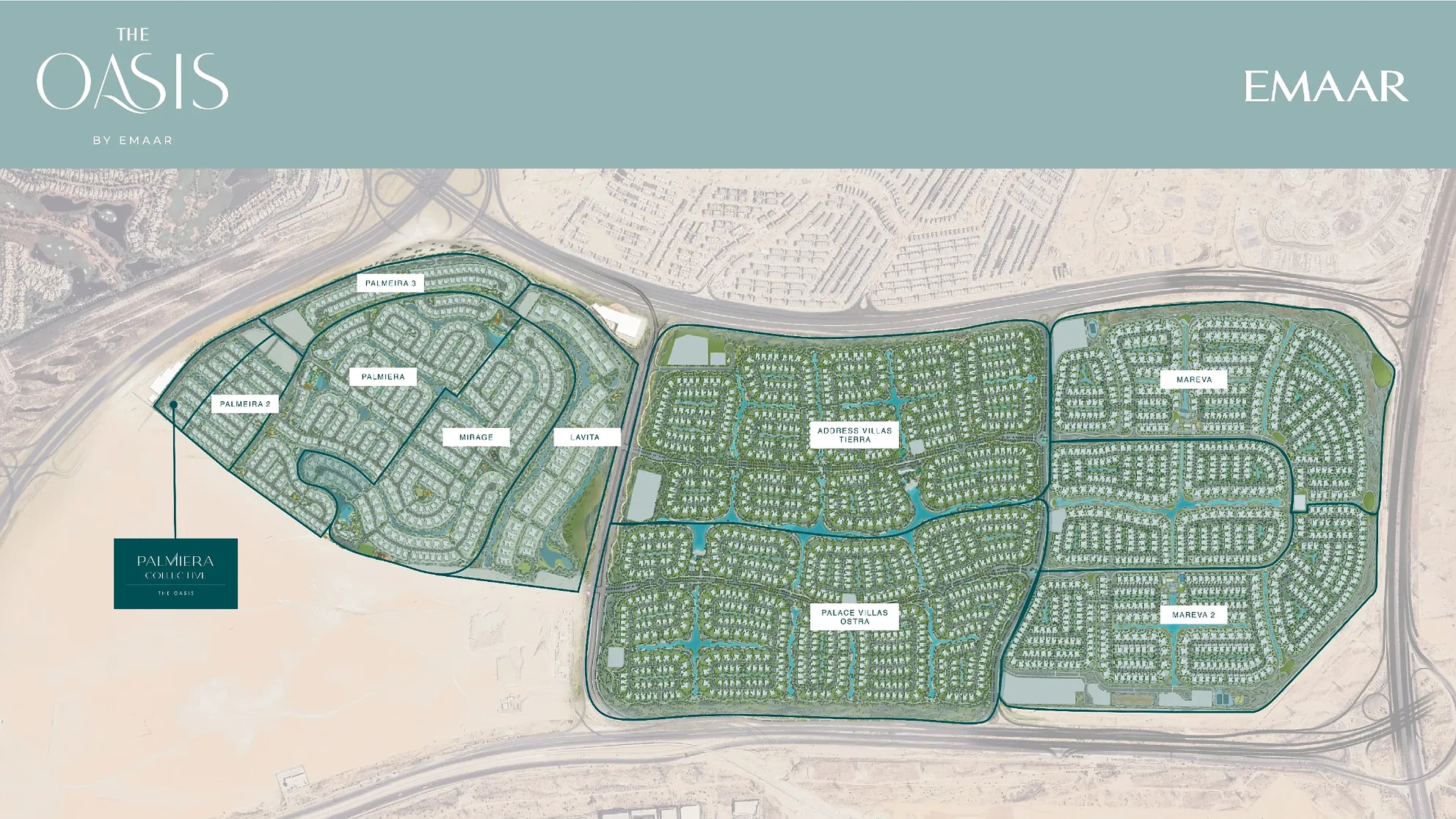 Palmiera 3 at The Oasis masterplan at The Oasis by Emaar