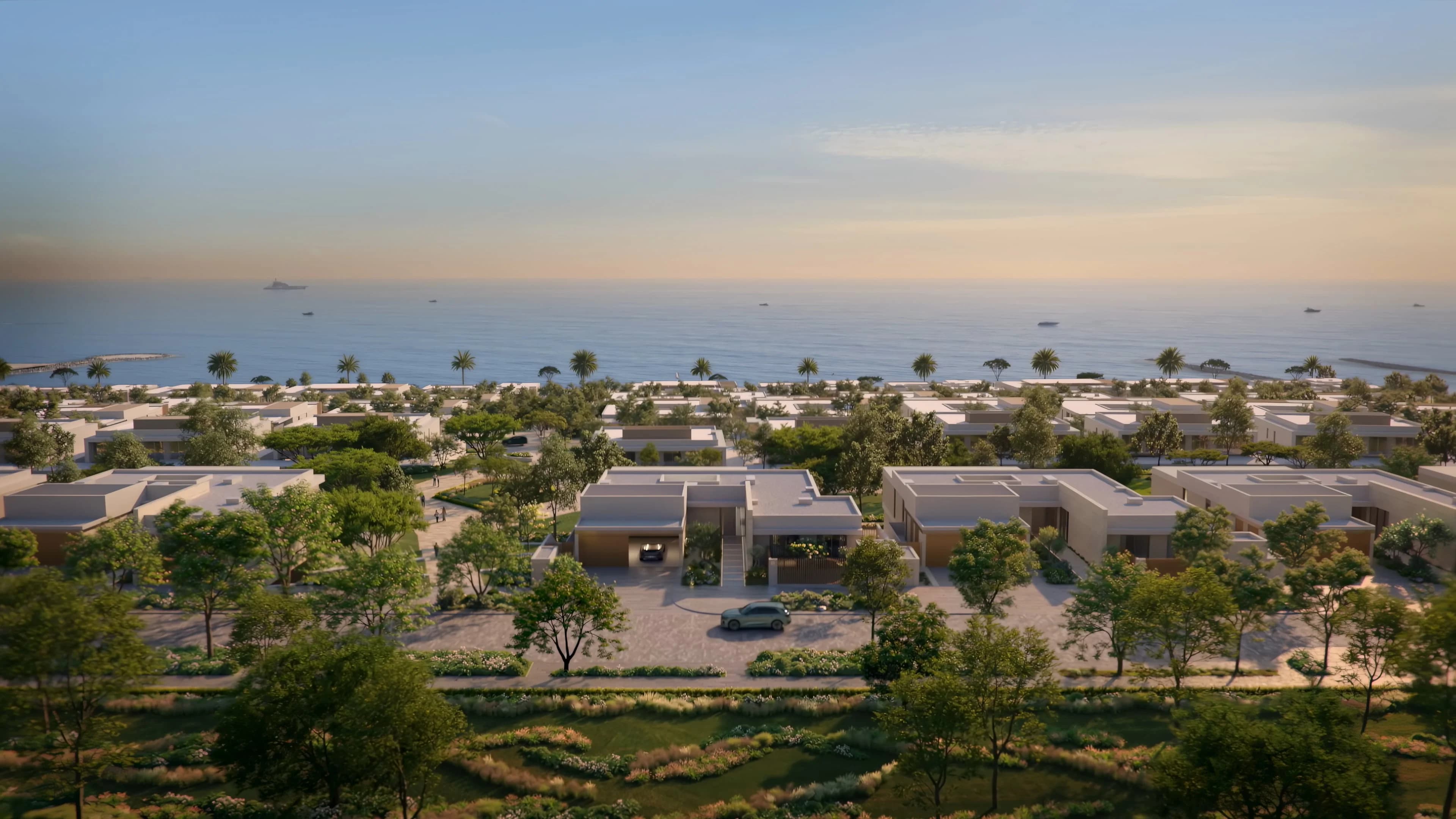 3 bedroom villa exterior at Y Views at Bayn, Ghantoot, between Abu Dhabi and Dubai